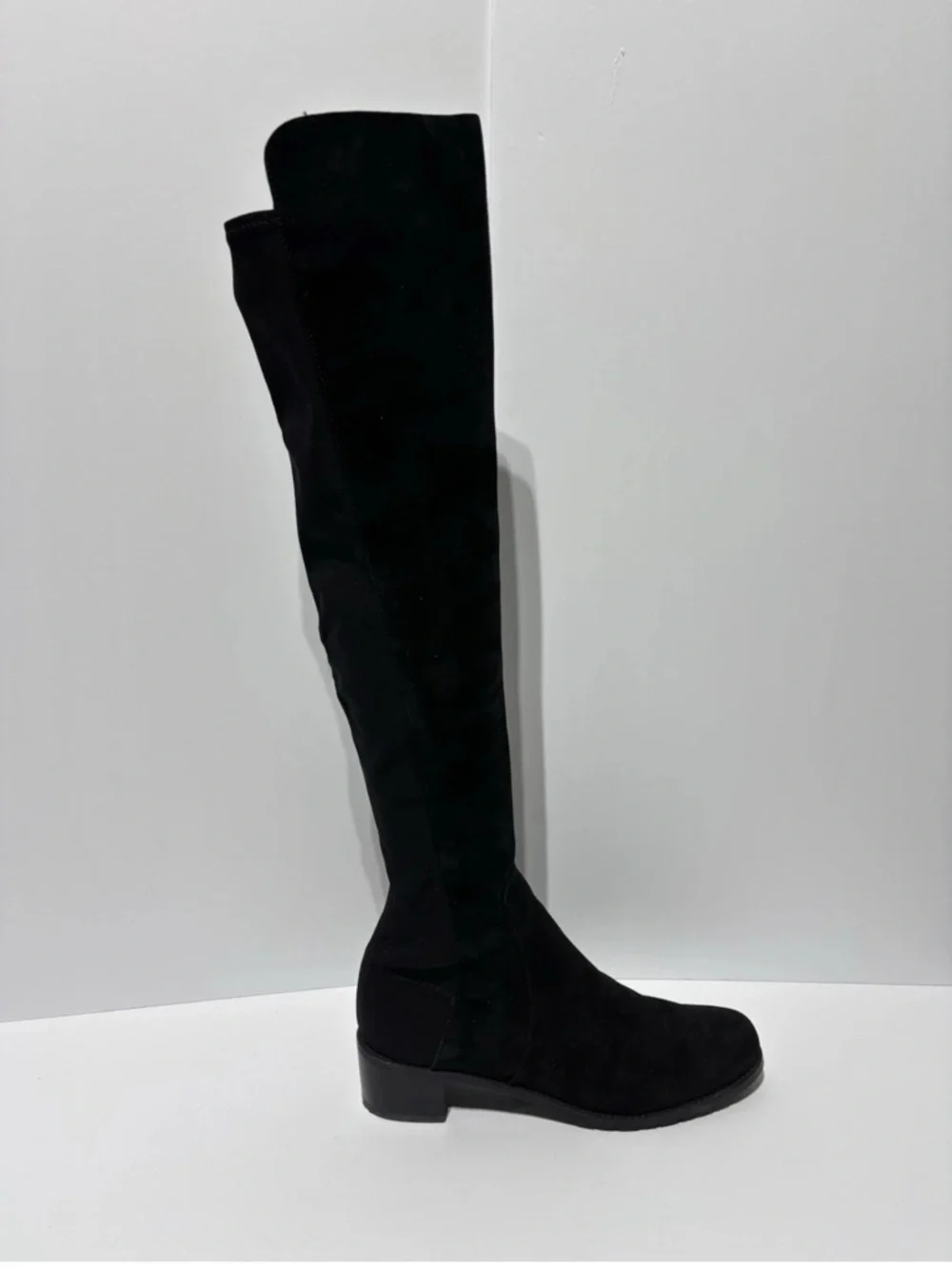 Stuart Weitzman Women’s Reserve Black Suede Over The Knee Boots, Size 8.5 N